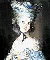 Copy of Gainsborough Duchess of Beaufort - Size 48x56mm